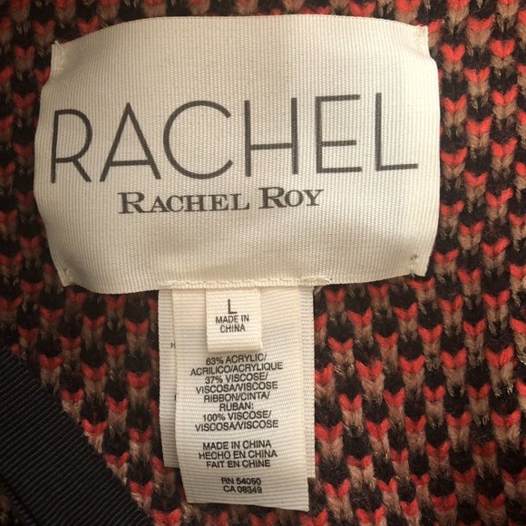 Rachel Roy Wanderer Bohemian Long Line Sweater Size L - Picture 6 of 6